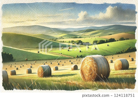 Grass roll 124118751