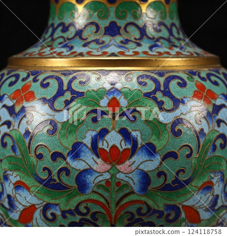 Cloisonne Vase 124118758