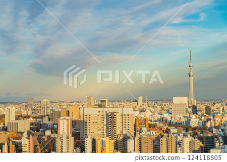 Scenery with Tokyo Sky Tree 124118805
