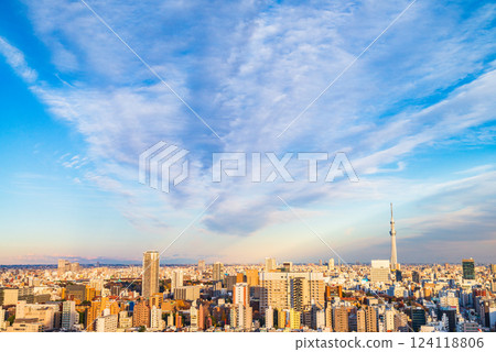 Scenery with Tokyo Sky Tree 124118806