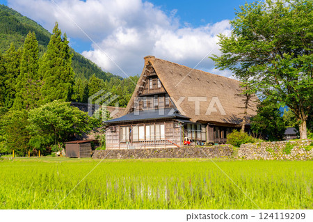 [World Heritage] Gokayama and Suganuma Gassho-style Village in early summer [Toyama Prefecture] 124119209