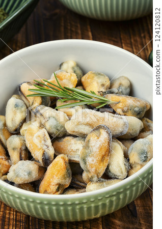 Frozen seafood ready to cook. Frozen seafood ready to cook. 124120812