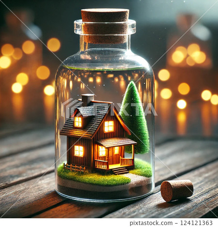 瓶子裡的微型房子 瓶子裡的微型房子 124121363