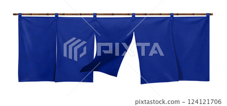 門簾插畫真正的門簾 124121706