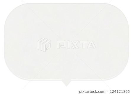 A three-dimensional frame of oval white paper puffing out from below 124121865