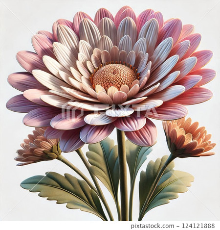 A single pure margaret flower 124121888