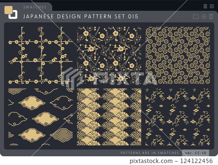 無縫日本圖案系列 015。 124122456