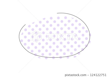 Simple purple dot frame illustration 124122751
