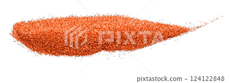 Red diamond powder isolated on transparent background Red diamond powder isolated on transparent background 124122848