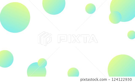 Green polka dot simple frame background 124122930