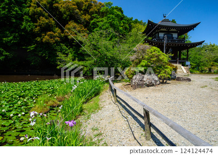 在寺廟的Himu離子池塘 在寺廟的Himu離子池塘 124124474