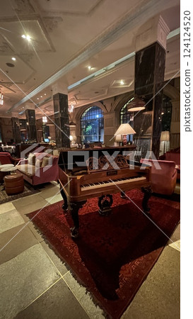 Luxury Fine Dining restaurant with vintage theme Luxury Fine Dining restaurant with vintage theme 124124520