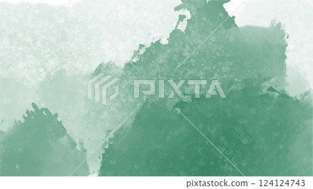 Green watercolor background with copyspace for your design. vector. 124124743