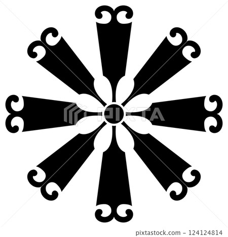 這是一個家族徽章。它被稱為八小街。 124124814