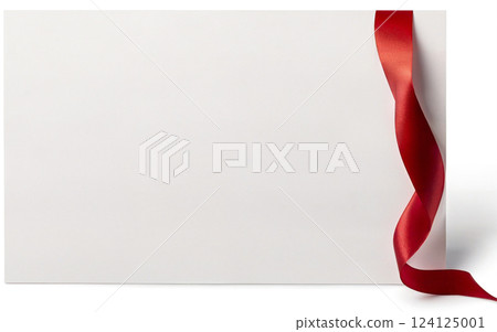 ribbon bow greeting card mockup on transparent background ribbon bow greeting card mockup on transparent background 124125001