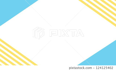 Yellow and blue border frame 124125402