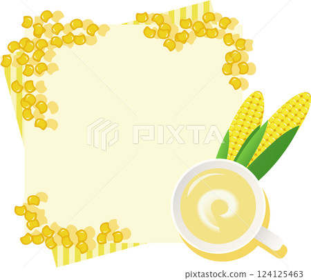 Corn soup frame 124125463
