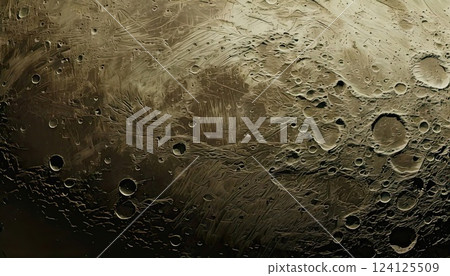 AI Image: Image of the Moon's surface 124125509
