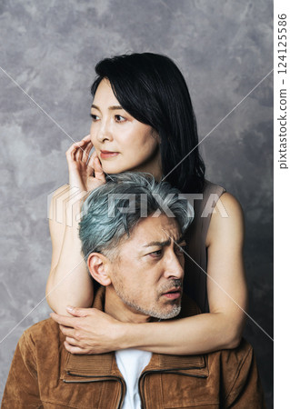 Stylish senior/middle-aged couple photos Stylish senior/middle-aged couple photos 124125586