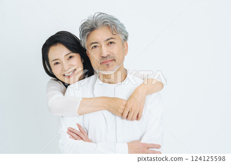 老年/中年夫婦照片 124125598