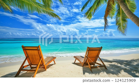 Beautiful seascape in summer 124125909