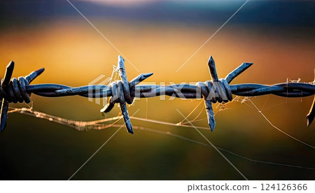 AI Image: Barbed wire AI Image: Barbed wire 124126366