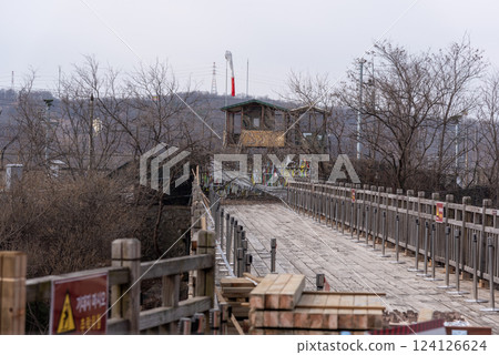 DMZ near Third Infiltration Tunnel in Korean Demilitarized Zone that separates North and South Korea in Paju, South Korea 124126624