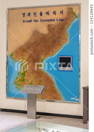 DMZ near Third Infiltration Tunnel in Korean Demilitarized Zone that separates North and South Korea in Paju, South Korea DMZ near Third Infiltration Tunnel in Korean Demilitarized Zone that separates North and South Korea in Paju, South Korea 124126643