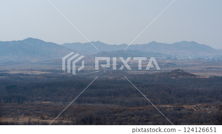 DMZ Korean Demilitarized Zone that separates North and South Korea in Paju, South Korea DMZ Korean Demilitarized Zone that separates North and South Korea in Paju, South Korea 124126651