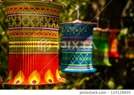Vietnamese lanterns. 124126695