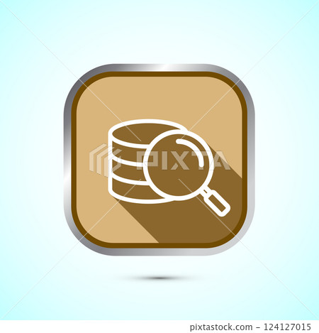 Data analytics icon design illustration. Market research, analytic icon, Button design 124127015