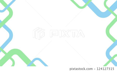 藍色和綠色的方形框架 藍色和綠色的方形框架 124127315