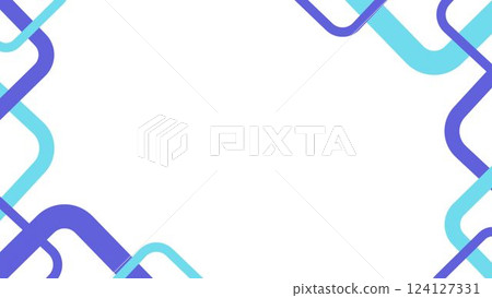 藍色和淺藍色方形框架 124127331