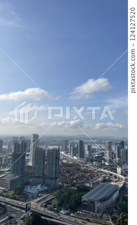 Beautiful interior and view of condominium in Johor Malaysia 124127520