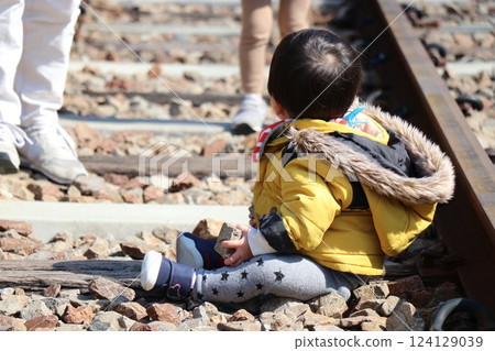 Takachiho Station on the Amaterasu Railway, trolley train Takachiho Station on the Amaterasu Railway, trolley train 124129039