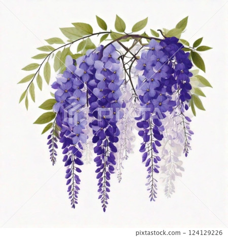 紫藤花矢量插圖 9 124129226