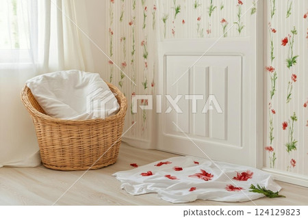 Futuristic Cityscape with Vibrant Buildings and Waterway with Speedboats, Digital Art 124129823