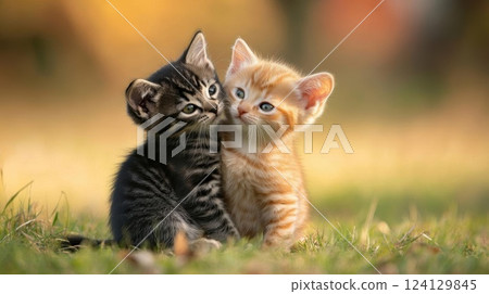 Futuristic Cityscape with Vibrant Buildings and Waterway with Speedboats, Digital Art 124129845