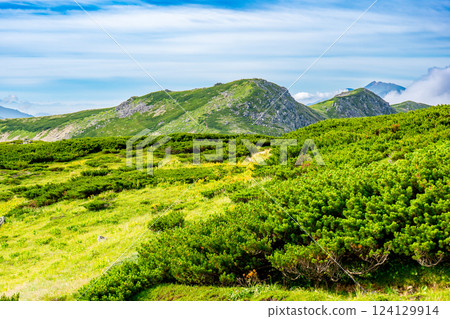 The summit of Mt. Soroban - Climbing Mt. Soroban and Mt. Mitsumatarenge in the Northern Alps 124129914
