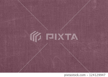 Textured purple rustic fabric, old canvas with scratches, vintage background. Muted purple canvas, fabric texture with subtle woven patterns. Soft and elegant textile background for design 124129947