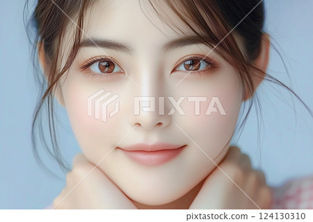 年輕女性的時尚肖像(化妝品、護膚品、化妝品、美容、健康) 年輕女性的時尚肖像(化妝品、護膚品、化妝品、美容、健康) 124130310