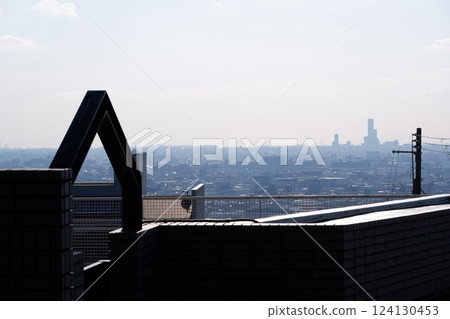 從東大阪市石切地區看到的大阪城市景觀 124130453