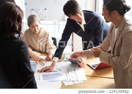 Business person having a meeting Business person having a meeting 124130482