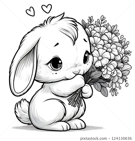 Rabbit Coloring Pages 124130636
