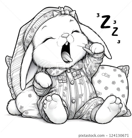 Rabbit Coloring Pages 124130671