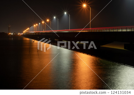 Night view of Kasumigaura Bridge 124131034