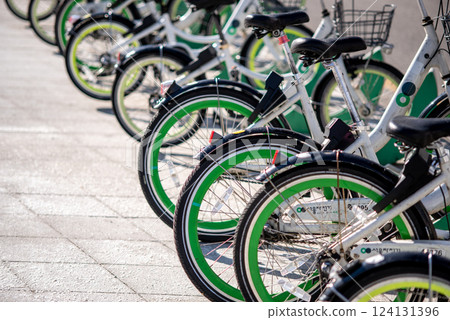 Seoul Public Bike, Ttareungyi, un-manned rental system of bicycles in Seoul, capital of South Korea Seoul Public Bike, Ttareungyi, un-manned rental system of bicycles in Seoul, capital of South Korea 124131396