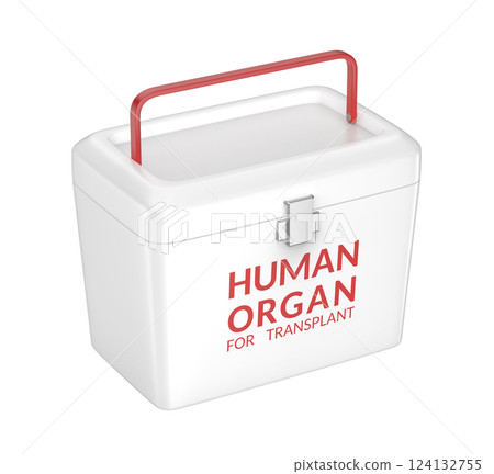 Human organ transport box 124132755