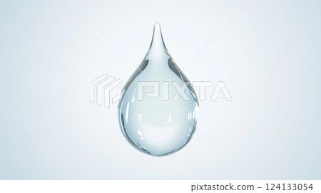 Water droplets reflecting light 124133054