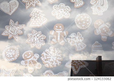 Gingerbread and the magic of the holiday. 124133062